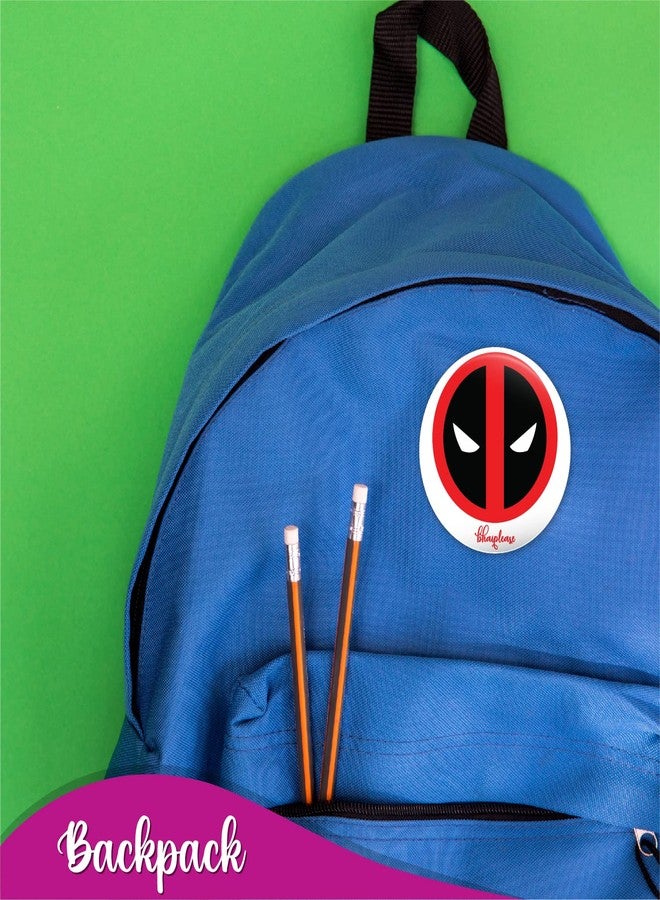 Bhai Please Deadpool Pin Badges | 44mm Round Shaped Pin- Badge | Pin-Back Button Badge | Gift for Birthday, Events (Pack of 5) - Image 5